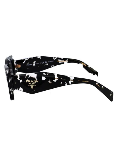 Prada 0pr 08ys Sunglasses In 15s5z1 Black Crystal Tortoise