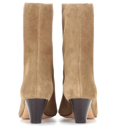 Shop Isabel Marant Dyna Suede Boots In Brown