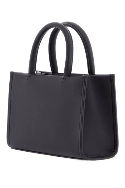 Tory Burch Handbag With Embossed Logo On The Front In Black