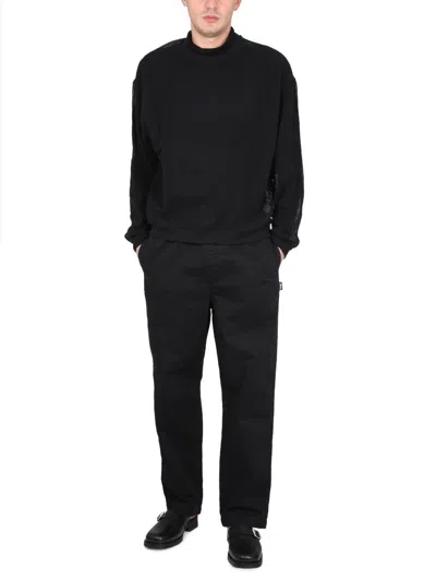 Shop Stussy Stüssy Mesh Sweatshirt In Black