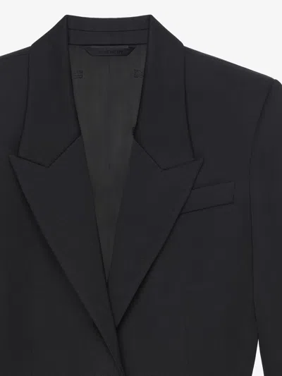 Givenchy Jacket In Wool With 4g Liquid Detail In Black
