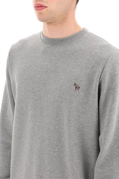 Ps By Paul Smith Ps Paul Smith Zebra Logo Sweatshirt With Zebra Logo In Gray
