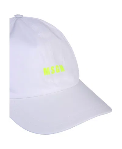 Msgm Men's Hat In White