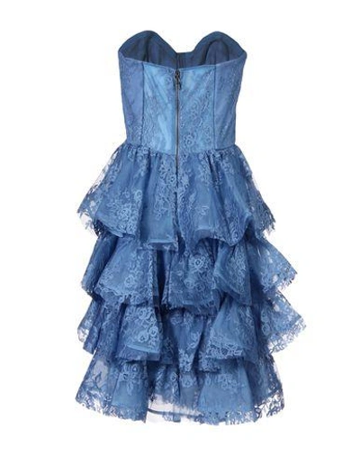 Shop Alice And Olivia Short Dress In Blue