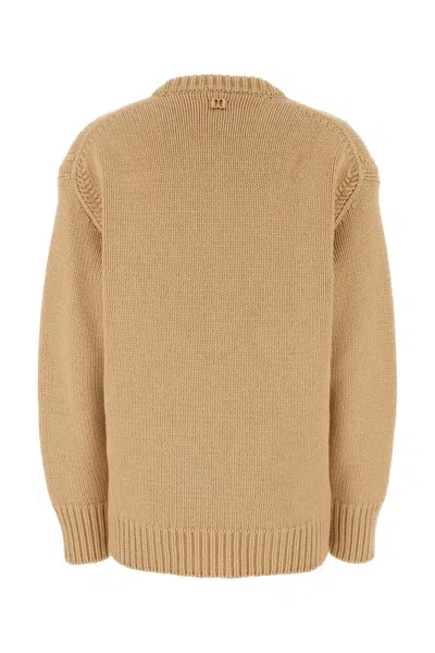 Chloé Chloe Skin Pink Cashmere Blend Oversize Sweater In Ultimatenude