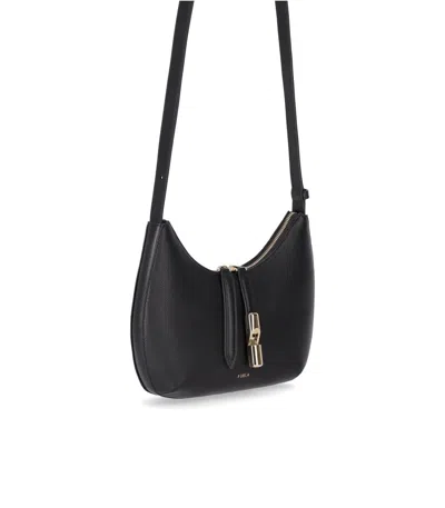 Furla Goccia S Black Crossbody Bag
