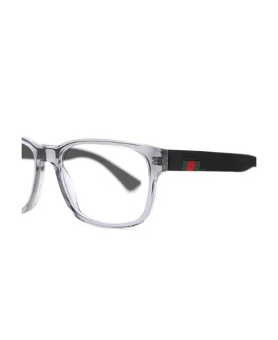 Gucci Eyewear Rectangular Frame Glasses In Gray