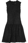 SIMONE ROCHA Frayed bouclé-tweed mini dress