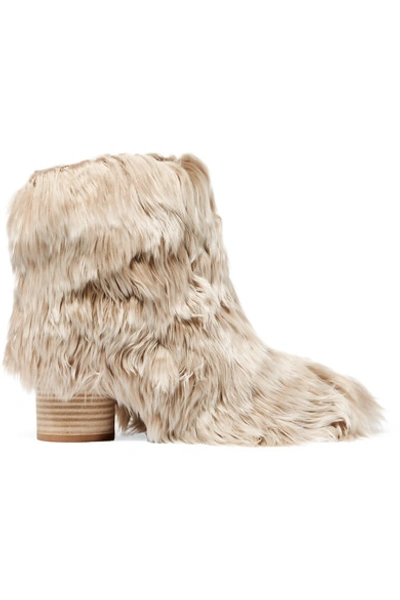 Shop Maison Margiela Alpaca Ankle Boots