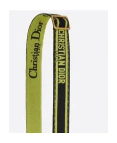 Dior Adjustable Shoulder Strap With Loop In Green