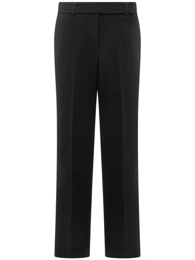 Michael Kors Grey Pinstriped Pants In Wool Blend Woman