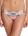 MARA HOFFMAN FLIGHT REVERSIBLE CLASSIC SWIM BOTTOM, PEACH