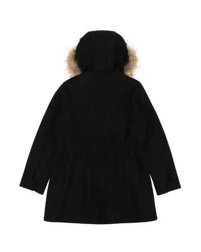 Weekend Max Mara Hooded Overcoat In Black