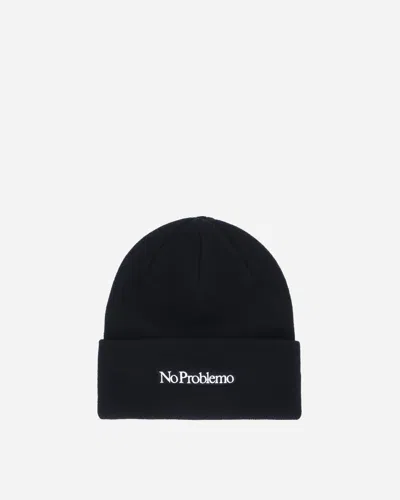 No Problemo Mini Problemo Beanie In Black