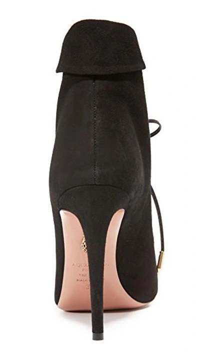 Shop Aquazzura Eva Booties In Black