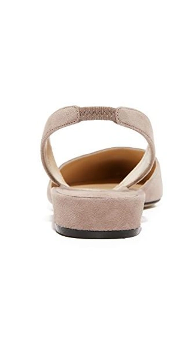 Shop Paul Andrew Rhea Suede Flats In Taupe