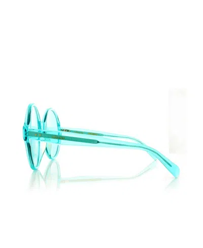 Celine Round Frame Sunglasses In Blue