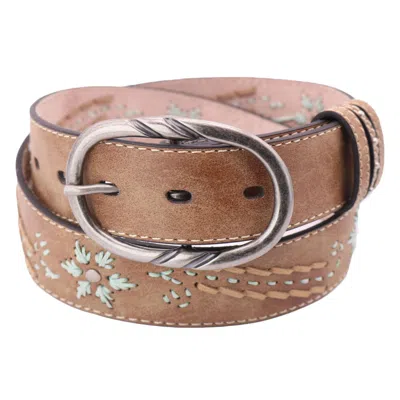Cowgirls Rock Women's Distressed Belt With Embroidery In Multi