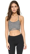 Free People Infinity Grey Jersey Bra Top In Heather Grey