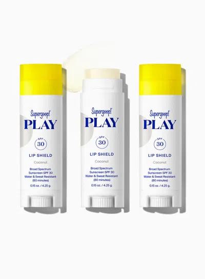 Supergoop Play Lip Shield Spf 30 Coconut Sunscreen !