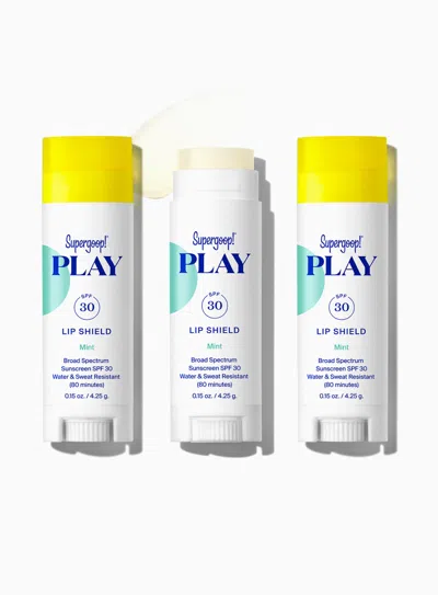 Supergoop Play Lip Shield Spf 30 Mint Sunscreen !