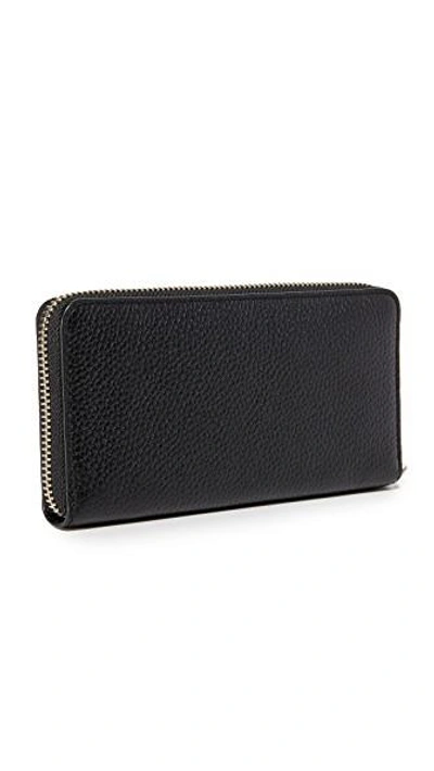 Shop Marc Jacobs Gotham Standard Continental Wallet In Black