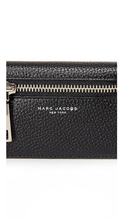 Shop Marc Jacobs Gotham Open Face Wallet In Black