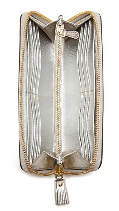 Shop Anya Hindmarch All Over Wink Wallet In Silver
