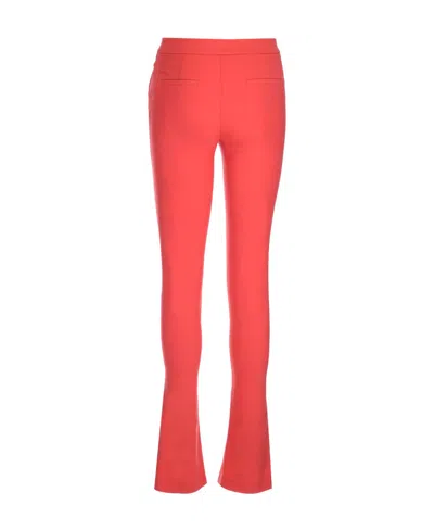 Off-white Split-hem Flared Trousers In Red