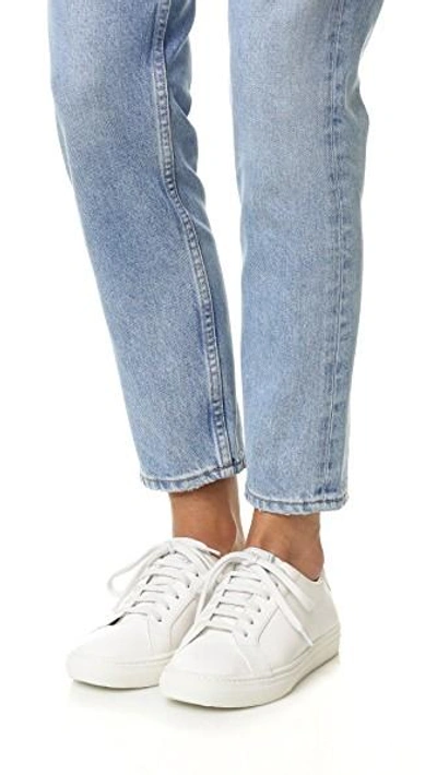 Shop Marc Jacobs Empire Low Top Sneakers In Ivory