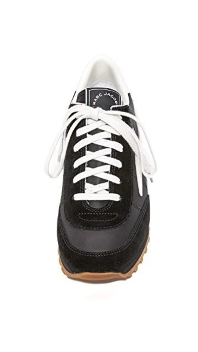Shop Marc Jacobs Astor Lightning Bolt Sneakers In Black