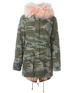 MR & MRS ITALY raccoon and coyote fur lined parka,전문세탁