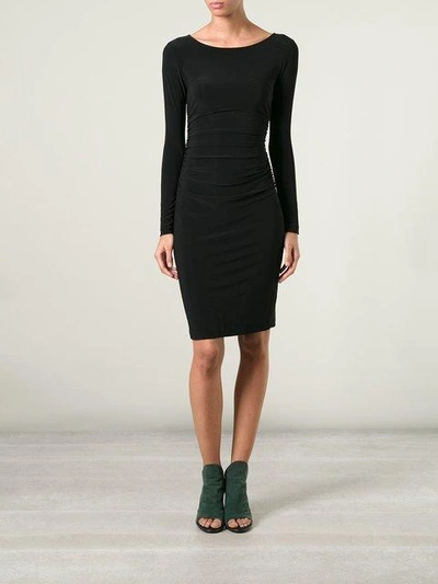 Shop Norma Kamali Ruched Cocktail Dress