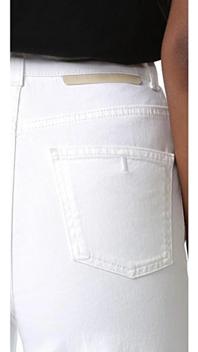 Shop Stella Mccartney Cropped Wide Leg Pants In White