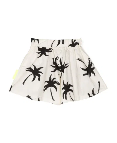 Barrow Patterned Elasticated Shorts In White