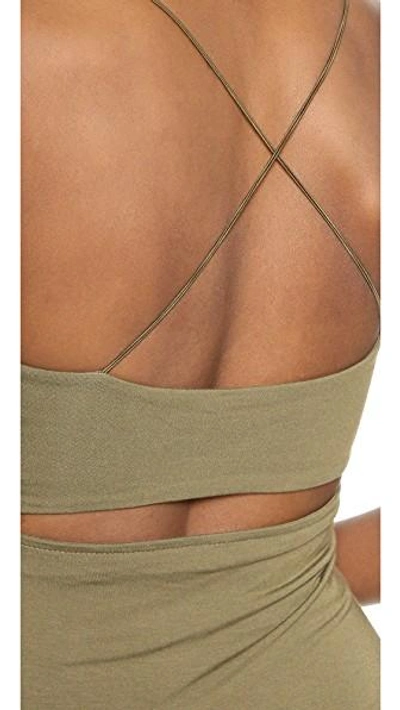 Shop Alexander Wang T Strappy Tank Dress In Army