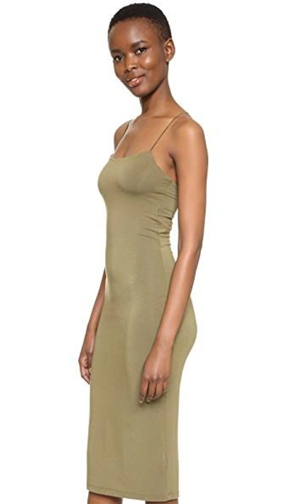 Shop Alexander Wang T Strappy Tank Dress In Army