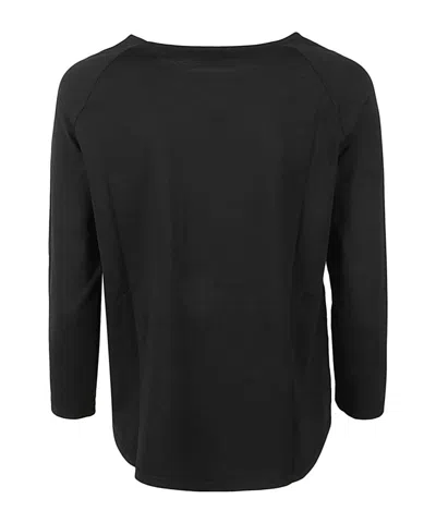 Baserange Black Solid Sweater In Black