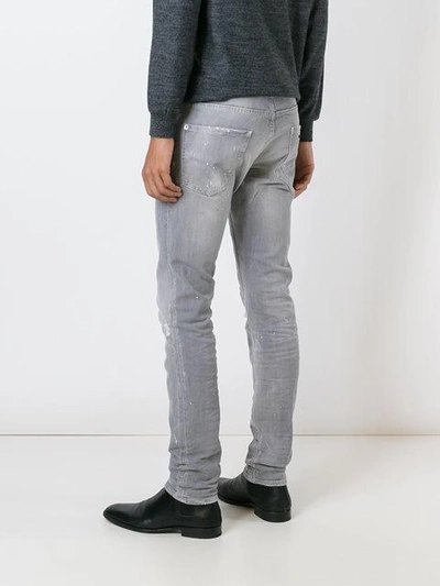 Shop Dsquared2 Distressed Straight Jeans