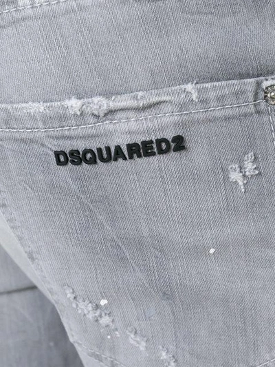 Shop Dsquared2 Distressed Straight Jeans