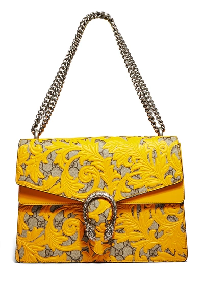 Gucci Women's Dionysus Arabesque Shoulder Bag In Mustard Yellow