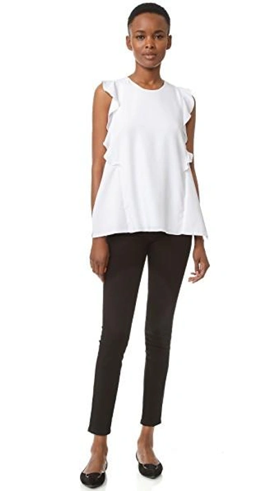Shop Carven Sleeveless Top In White