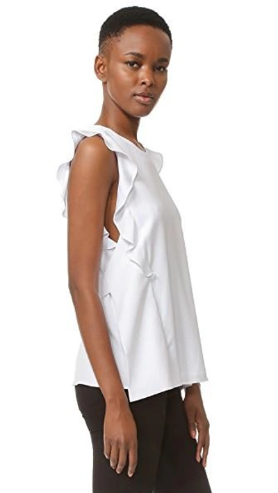 Shop Carven Sleeveless Top In White
