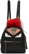 FENDI Black Mini Eyes Backpack