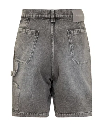 A-cold-wall* Dark Grey Solid Shorts In Gray