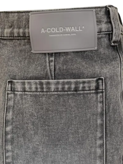 A-cold-wall* Dark Grey Solid Shorts In Gray