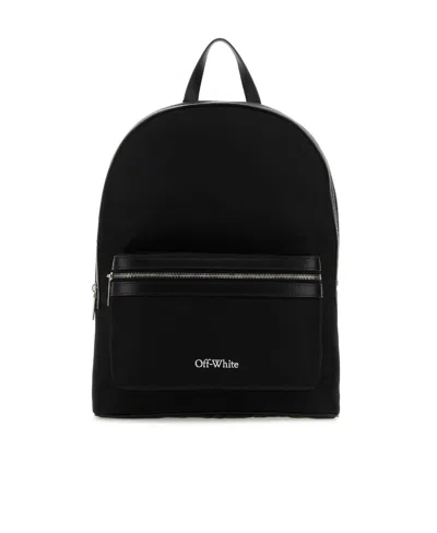Off-white Core Leather-trimmed Shell Backpack In Black