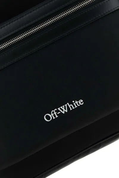 Off-white Core Leather-trimmed Shell Backpack In Black