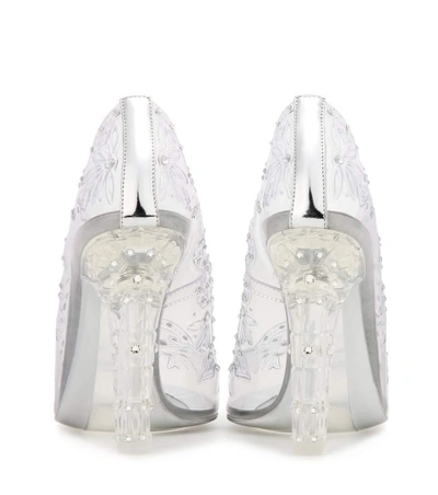 Dolce & Gabbana Dolce And Gabbana Silver Crystal Cinderella Pumps