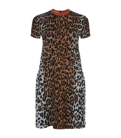 Shop Stella Mccartney Cheetah Short Sleeve Dress